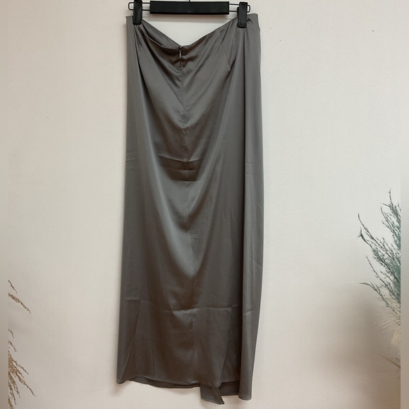 LUSH- Metallic Draped Maxi Skirt - Picture 3 of 3